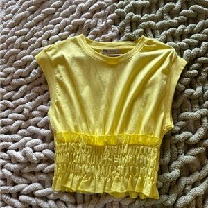 Zara yellow top